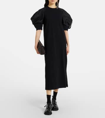 Abito midi in jersey di misto cotone | Sacai
