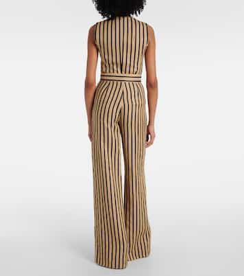 Pantalon ample Cestino en lin et coton mélangés | Max Mara