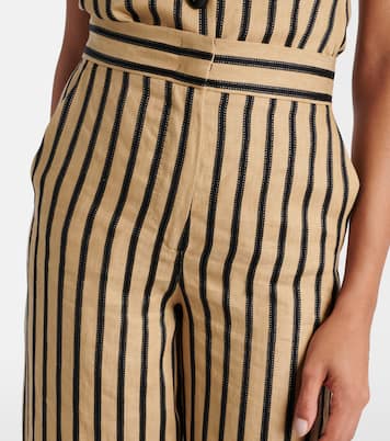 Pantalon ample Cestino en lin et coton mélangés | Max Mara