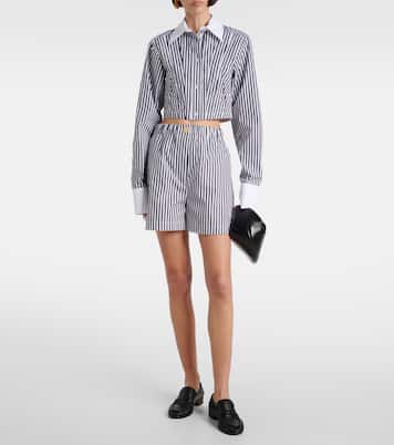 Camicia cropped in popeline di cotone | Sportmax