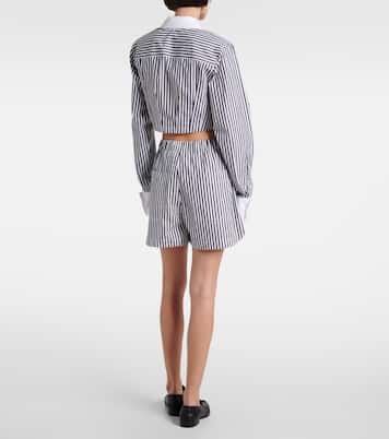 Camicia cropped in popeline di cotone | Sportmax
