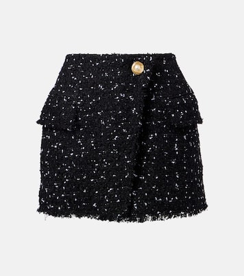 Mini-jupe en tweed à pois | Balmain