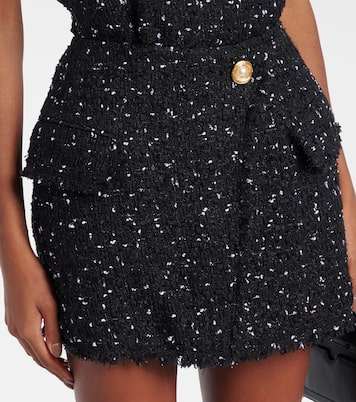 Mini-jupe en tweed à pois | Balmain