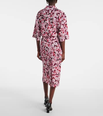 Jupe crayon à fleurs | Dries Van Noten