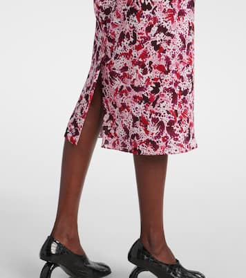 Jupe crayon à fleurs | Dries Van Noten