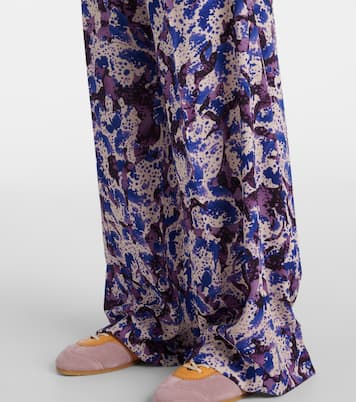 Pantaloni regular in crêpe a vita media | Dries Van Noten