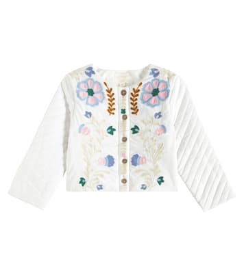 Bestickte Jacke Orisha aus Baumwoll-Voile | Louise Misha
