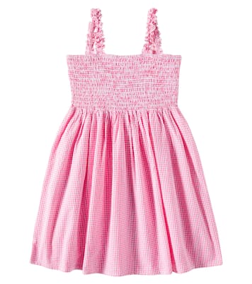 Tessa smocked gingham cotton dress | Louise Misha