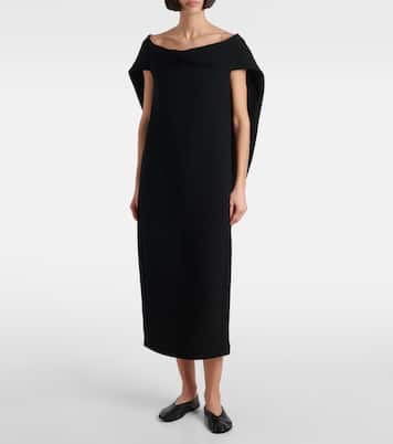 Robe midi Anitas en laine mélangée | The Row