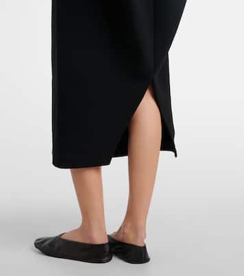 Robe midi Anitas en laine mélangée | The Row