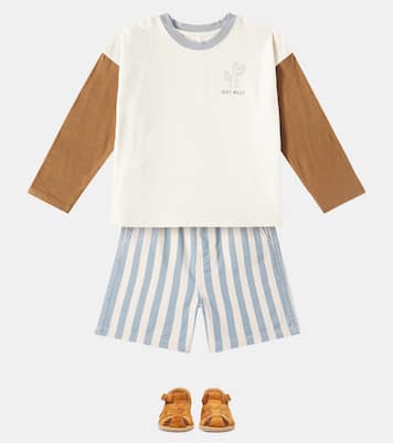 Shorts di jeans Dawson a righe | Rylee + Cru