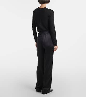 New Sahel silk straight pants | Joseph