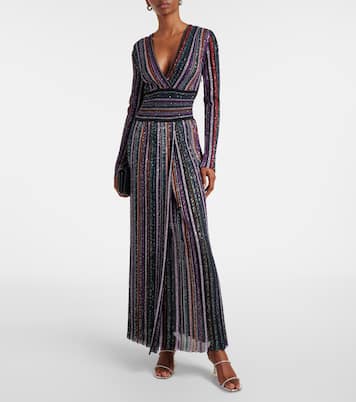 Robe aus Häkelstrick mit Pailletten | Missoni