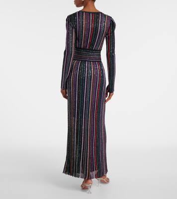 Robe aus Häkelstrick mit Pailletten | Missoni