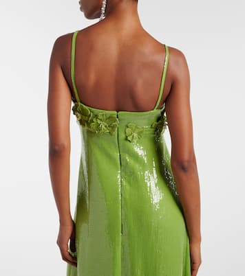 Robe aus Jersey mit Pailletten | Oscar de la Renta