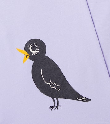 Pantaloni flared Birds in jersey di misto cotone | Mini Rodini