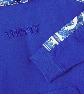 Barocco cotton hoodie | Versace Kids
