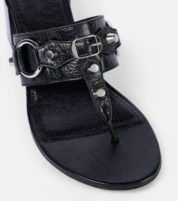 Mules City 50 en cuir à ornements | Balenciaga
