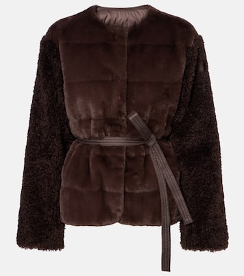 Jouillat faux-fur down jacket | Moncler