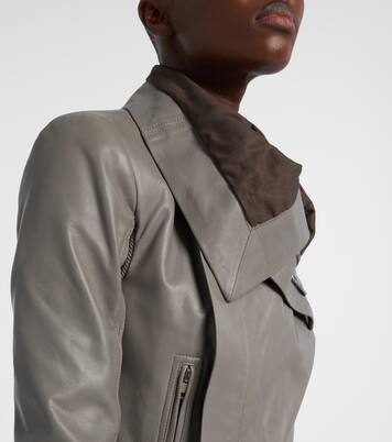Leather biker jacket | Rick Owens