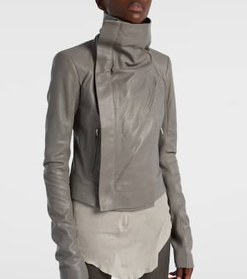 Leather biker jacket | Rick Owens