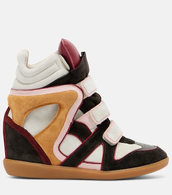 Bekett suede and leather wedge sneakers | Isabel Marant
