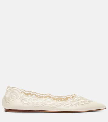 Ziva embroidered leather ballet flats | Gabriela Hearst