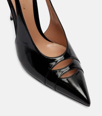Pointy 105 페이턴트 레더 슬링백 펌프스 | Gianvito Rossi