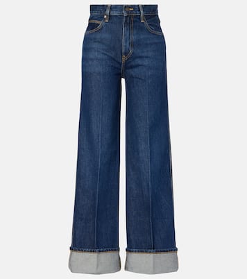 High-Rise Wide-Leg Jeans The Cuffed Wide | Frame