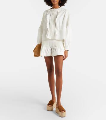 Espadrille-Pantoletten aus Veloursleder | Gianvito Rossi