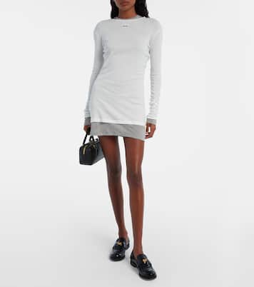 Minikleid aus Baumwoll-Jersey | Miu Miu