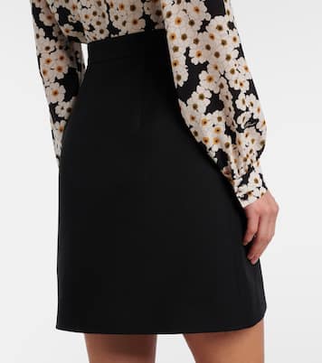 Crepe Couture VGold miniskirt | Valentino