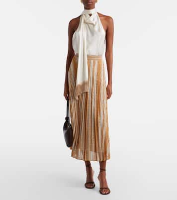Plissé printed midi skirt | Missoni