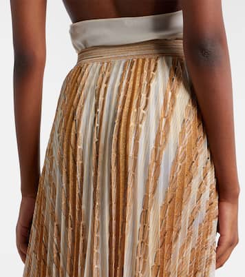 Plissé printed midi skirt | Missoni