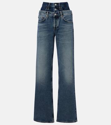 Elson high-rise wide-leg jeans | Agolde