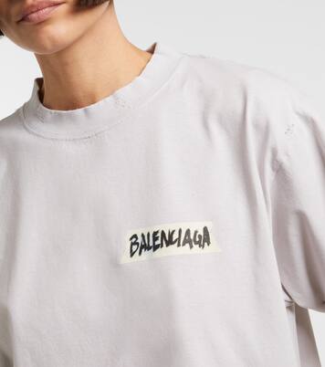 Logo cotton jersey T-shirt  | Balenciaga