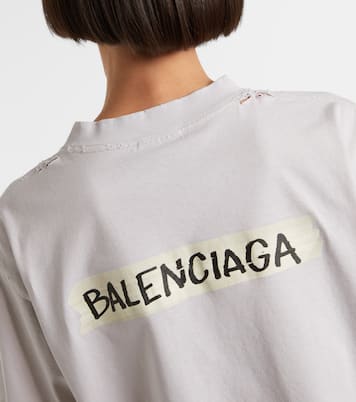 Logo cotton jersey T-shirt  | Balenciaga