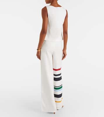 Toya striped linen wide-leg pants | Cala de la Cruz
