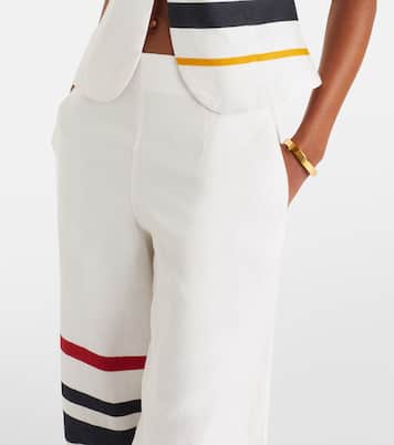 Toya striped linen wide-leg pants | Cala de la Cruz