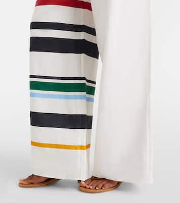 Toya striped linen wide-leg pants | Cala de la Cruz
