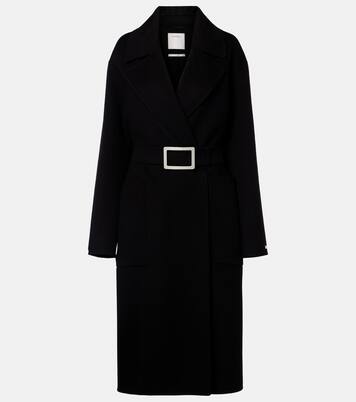 Belted virgin wool wrap coat | Sportmax