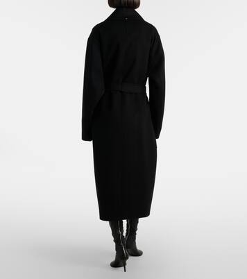 Belted virgin wool wrap coat | Sportmax