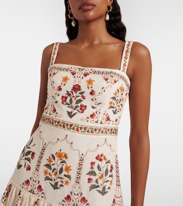 Floral linen maxi dress | Agua by Agua Bendita