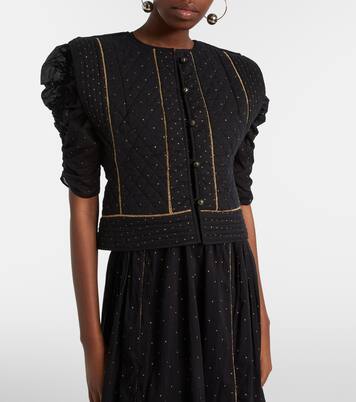 Volana embellished cropped cotton vest | Marant Etoile