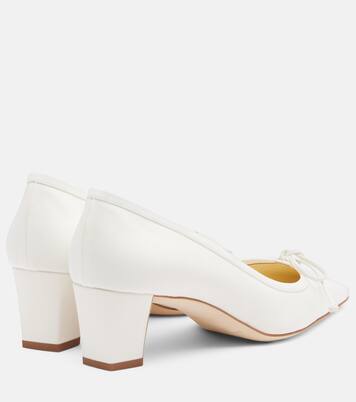 Martebal 50 보우 디테일 레더 트리밍 펌프스 | Manolo Blahnik