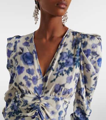 Midikleid Albini aus einem Seidengemisch | Isabel Marant