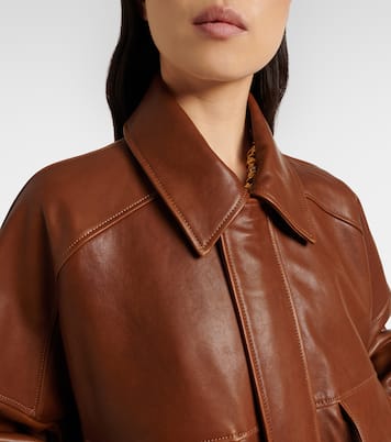 Chaqueta Runa de piel | Nour Hammour