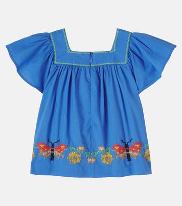 Rosalyn embroidered cotton top | Molo
