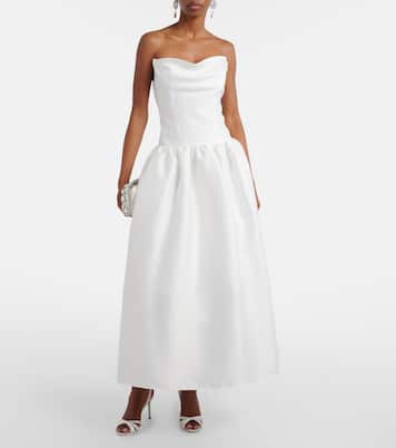 Taffeta bustier dress | Self-Portrait