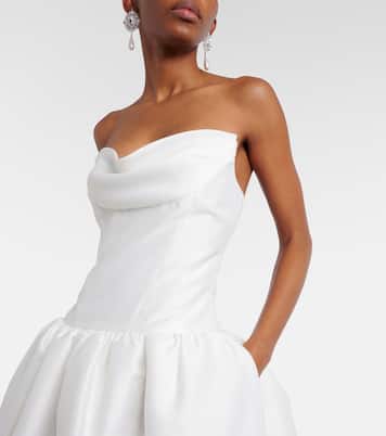 Taffeta bustier dress | Self-Portrait